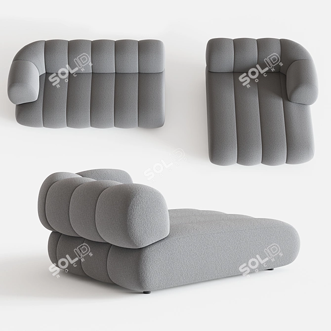 Contemporary INTERMEDE Modular Sofa 3D model image 3