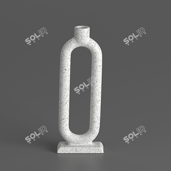 Elegant Lorin Taper Holder Set 3D model image 2