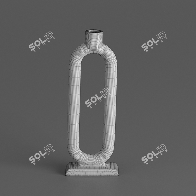 Elegant Lorin Taper Holder Set 3D model image 4