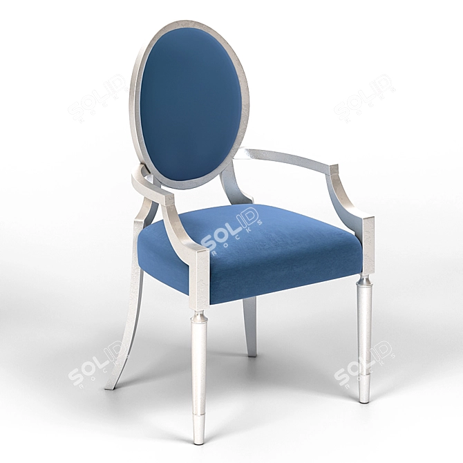 Caracole Regal Dining Chair: Elegant Design & Comfort 3D model image 2