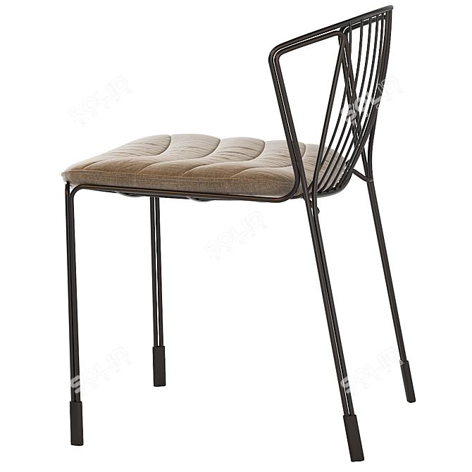 Elegant Tidal Chair: Modern Design 3D model image 3