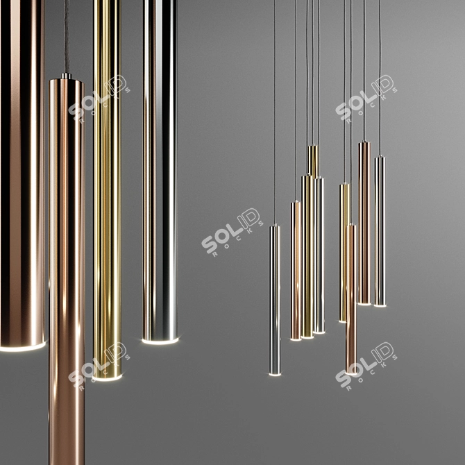 Futuristic Zwis Zuma Pendant Lamp 3D model image 1