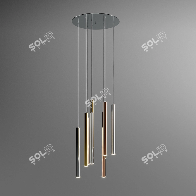 Futuristic Zwis Zuma Pendant Lamp 3D model image 2