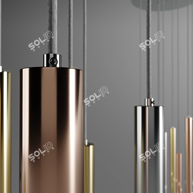 Futuristic Zwis Zuma Pendant Lamp 3D model image 3