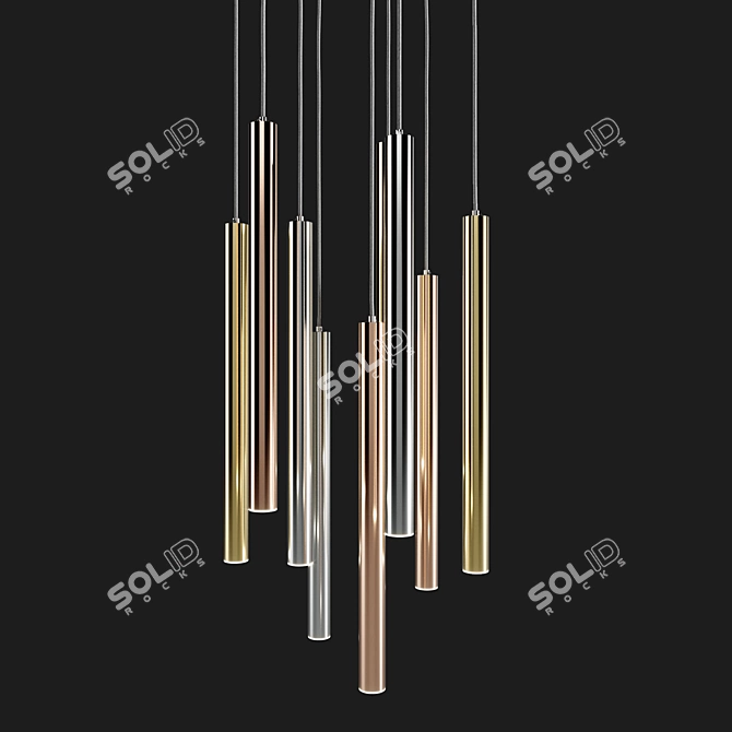 Futuristic Zwis Zuma Pendant Lamp 3D model image 5