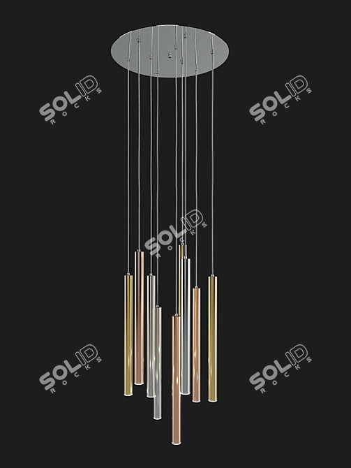 Futuristic Zwis Zuma Pendant Lamp 3D model image 6