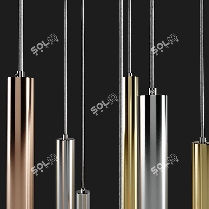 Futuristic Zwis Zuma Pendant Lamp 3D model image 7