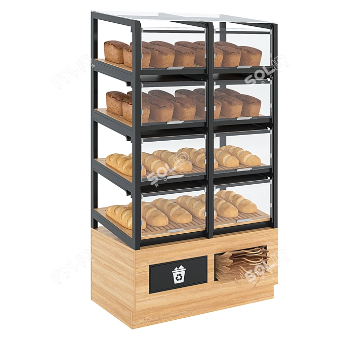 Bake & Display Shelving Set 3D model image 1