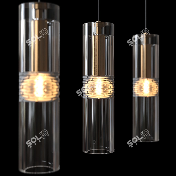 Elegant Suspension Lights: Romatti Chamont & Movet 3D model image 3