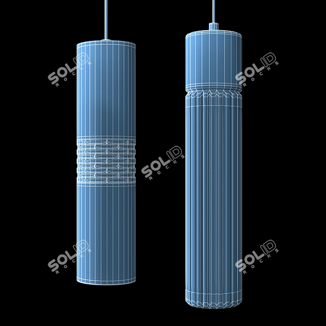 Elegant Suspension Lights: Romatti Chamont & Movet 3D model image 5