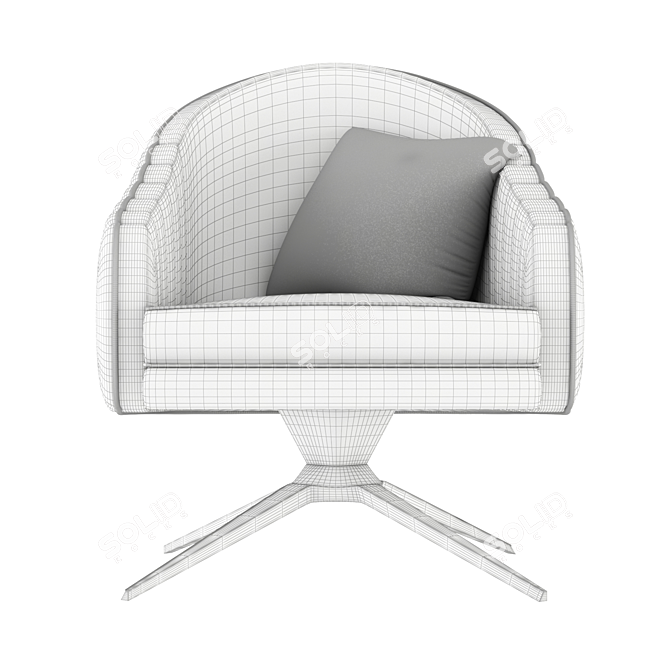 Elegant Modern Chair 3D model image 4