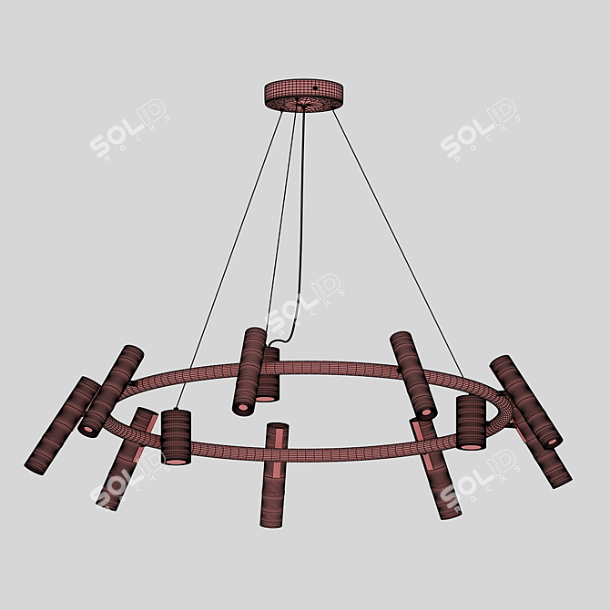 Marfa Loft Chandelier - 08425-12,19-20 3D model image 2
