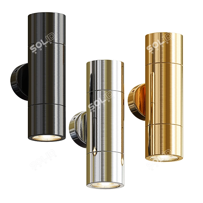 Modern Tivah Up Down Wall Light 3D model image 3