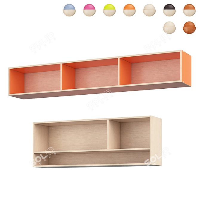 Legenda AN01 + AN02: Stylish Versatile Shelving Solution 3D model image 1