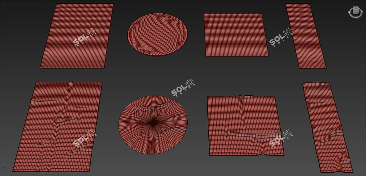 Versatile Set of 8 Rugs: VRayFur, VRayDisplacementMod, CoronaDisplacementMod 3D model image 7