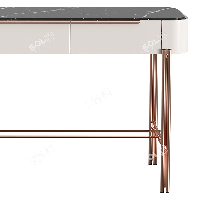 Modern Bamboo Console, Praddy - NATUR Collection 3D model image 5