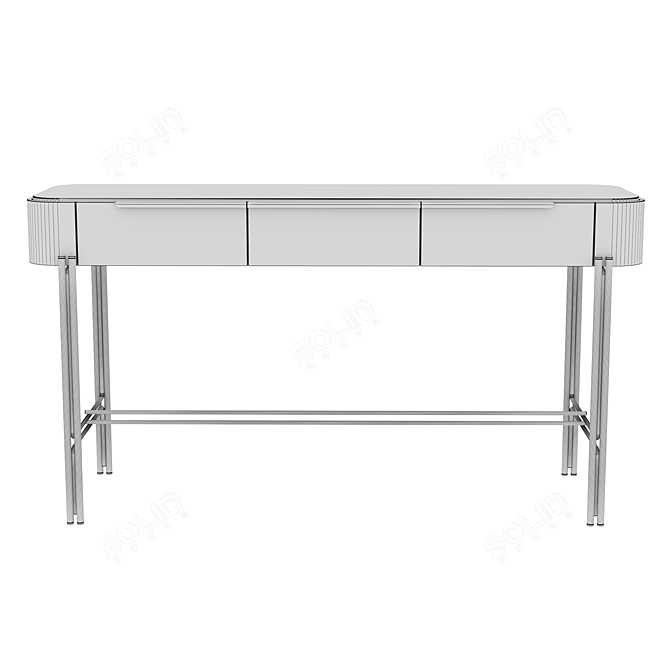 Modern Bamboo Console, Praddy - NATUR Collection 3D model image 6