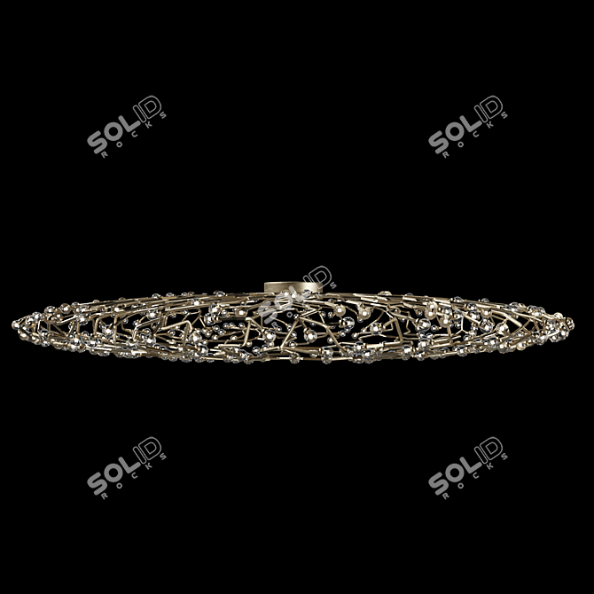 Branches of Light Elliptical Chandelier 3D model image 3