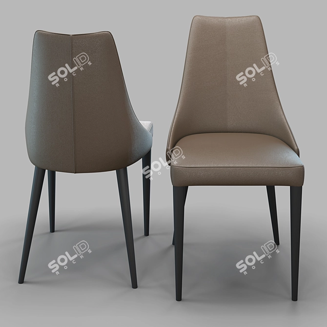 MENORCA Eco Leather Chair 3D model image 2