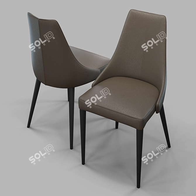 MENORCA Eco Leather Chair 3D model image 3