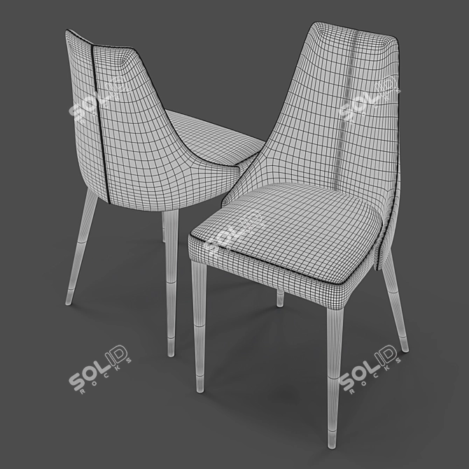 MENORCA Eco Leather Chair 3D model image 4