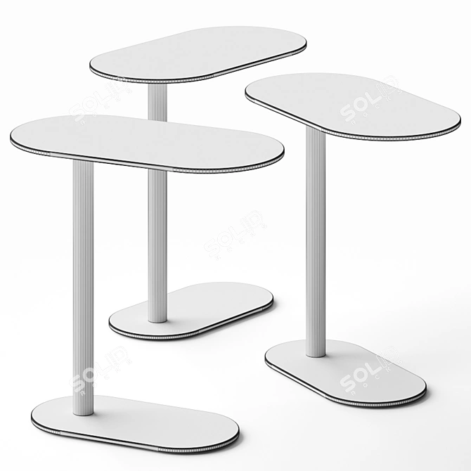 Elegant Corvetto Coffee Tables 3D model image 2