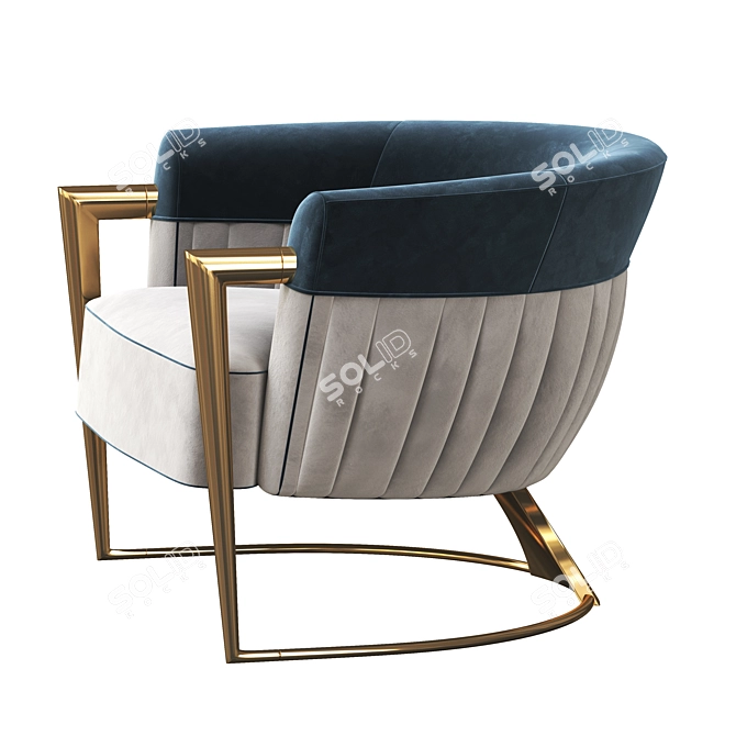 Elegant Visionnaire Armchair 3D model image 3