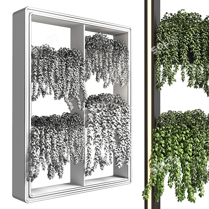 Modern Plastic Plant Stand - Vase 06 3D model image 4