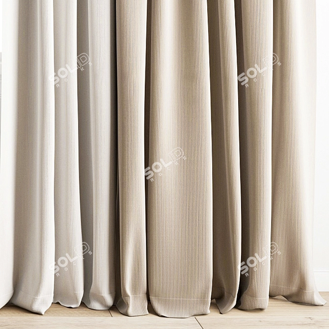 Polygonal Curtain Model 3D model image 7