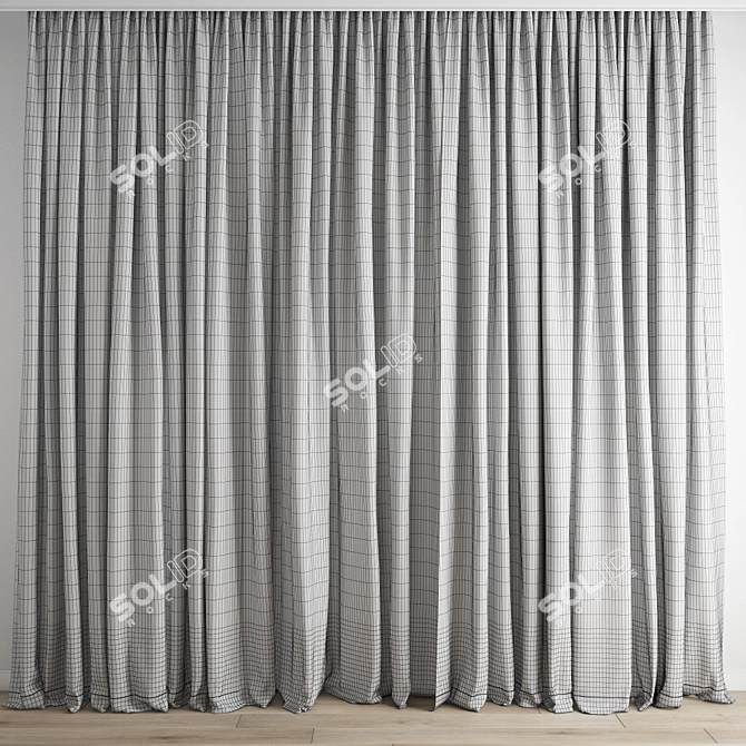 Polygonal Curtain Model 3D model image 12