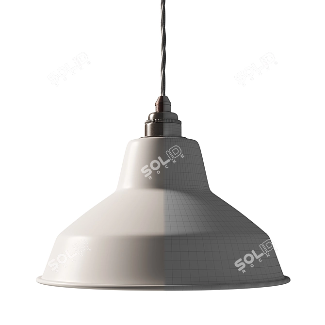 Industrial Chic Pendant Light 3D model image 4