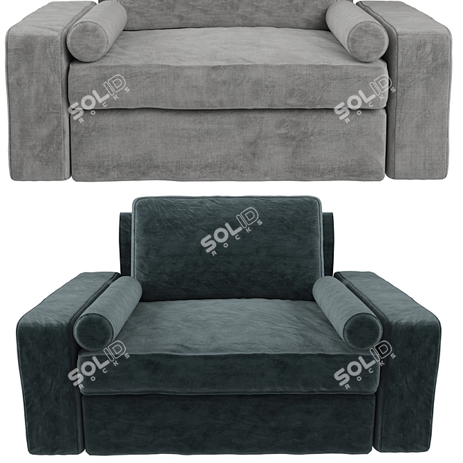 Cozy Kivik Armchair: Your Perfect Retreat 3D model image 3