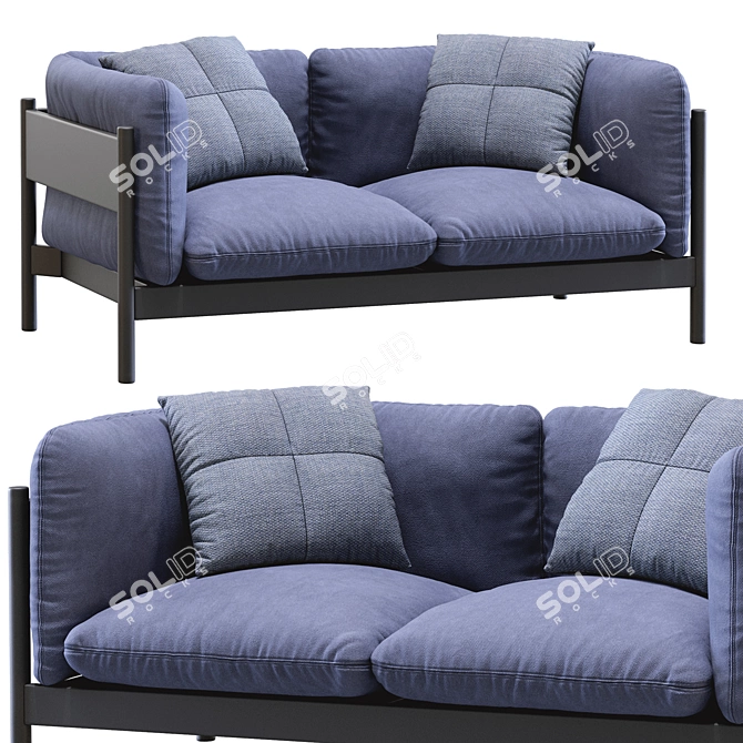 Sleek Arbor Sofa: Modern Comfort 3D model image 1