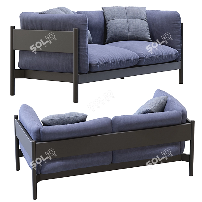 Sleek Arbor Sofa: Modern Comfort 3D model image 3