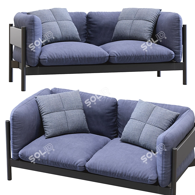 Sleek Arbor Sofa: Modern Comfort 3D model image 6