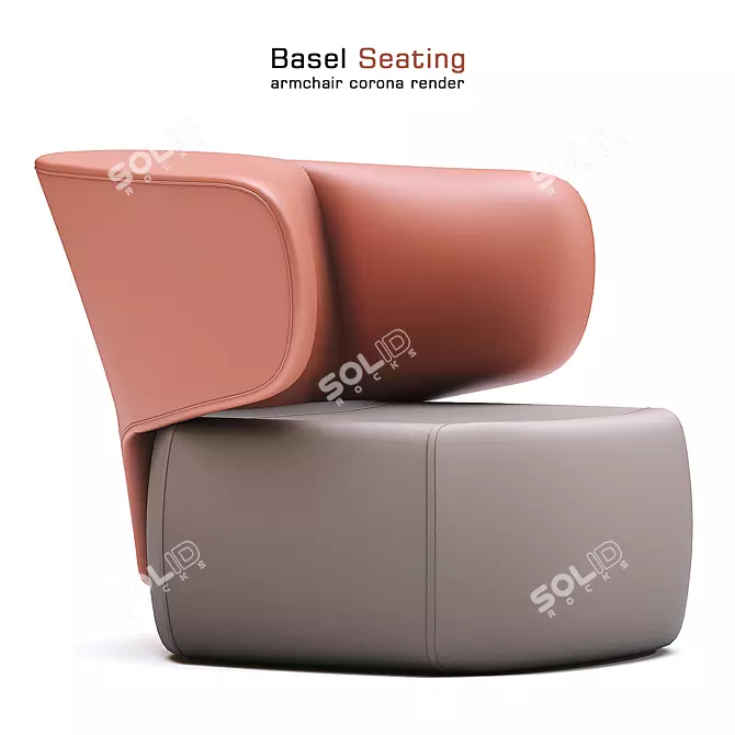 Modern Minimalist Basel Seating 3D model image 1