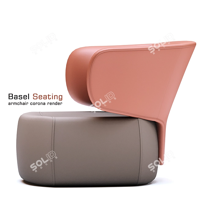Modern Minimalist Basel Seating 3D model image 2