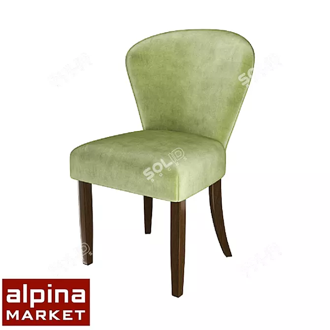 Cozy Rhodea Chair: Soft and Stylish 3D model image 1