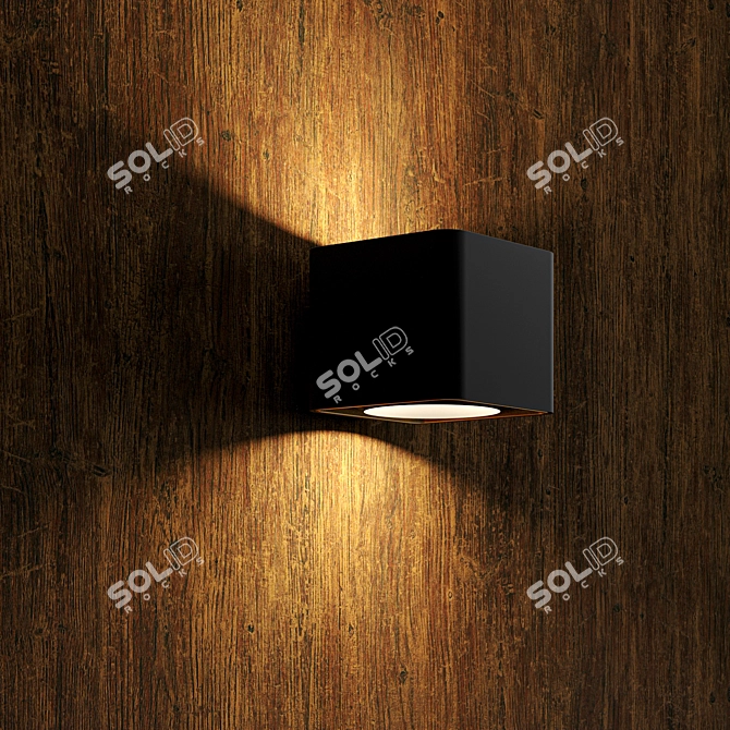 Aged Oak Wood Texture 3D model image 2