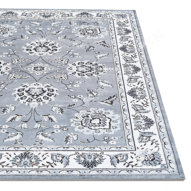 Vintage Blue Texture Rug Collection 3D model image 2