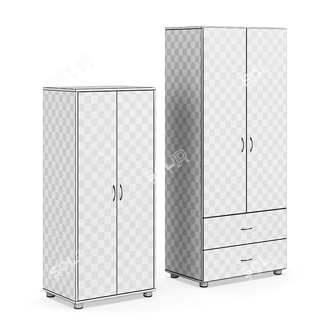 Legenda SH01 & SH02: Modern Storage Solutions 3D model image 5