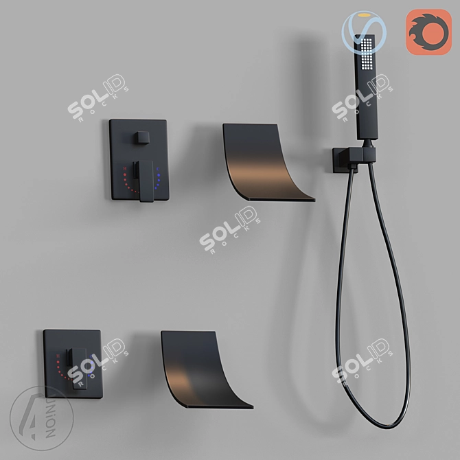 Sophistic Shower System with Microfaset GTR 3D model image 3