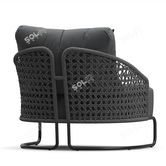 Positano Outdoor Lounge Chair 3D model image 3