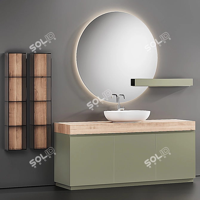 Edone: Modern and Sleek GIUNONE GIU 9005 Vanity 3D model image 4