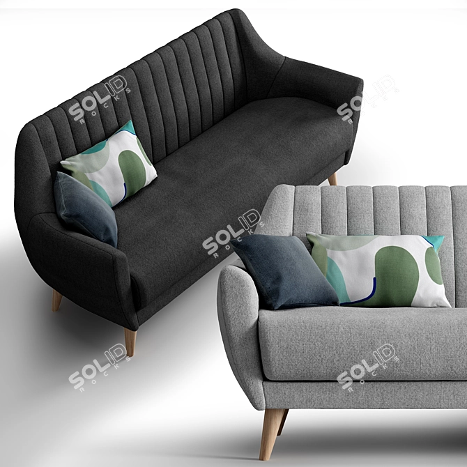 La Forma: Off Soft Sofa 3D model image 2