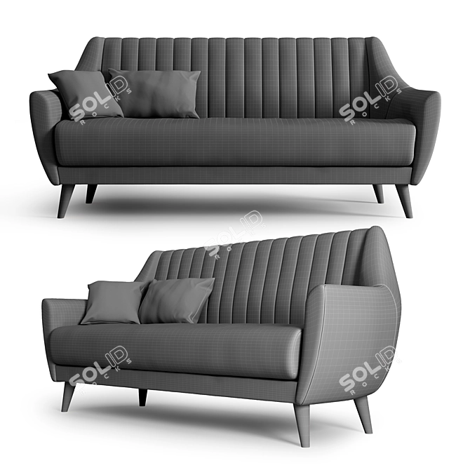 La Forma: Off Soft Sofa 3D model image 3