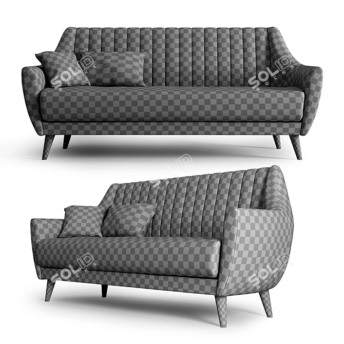 La Forma: Off Soft Sofa 3D model image 4