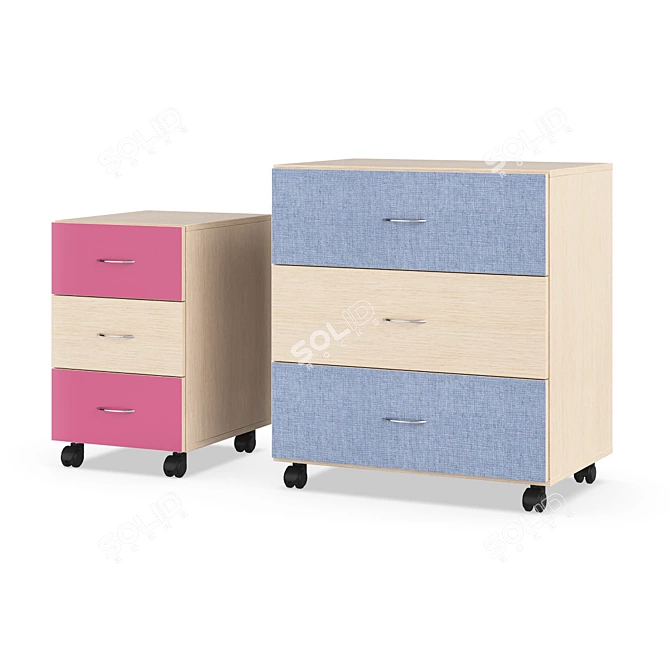 Elegant Legenda Sideboard and Chest - TB01 + KD01 3D model image 2