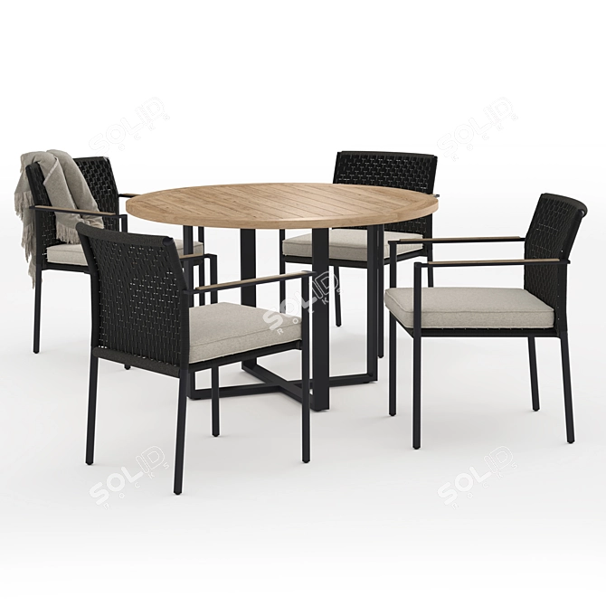 Elegant Durban and Robin Furniture Set 3D model image 1