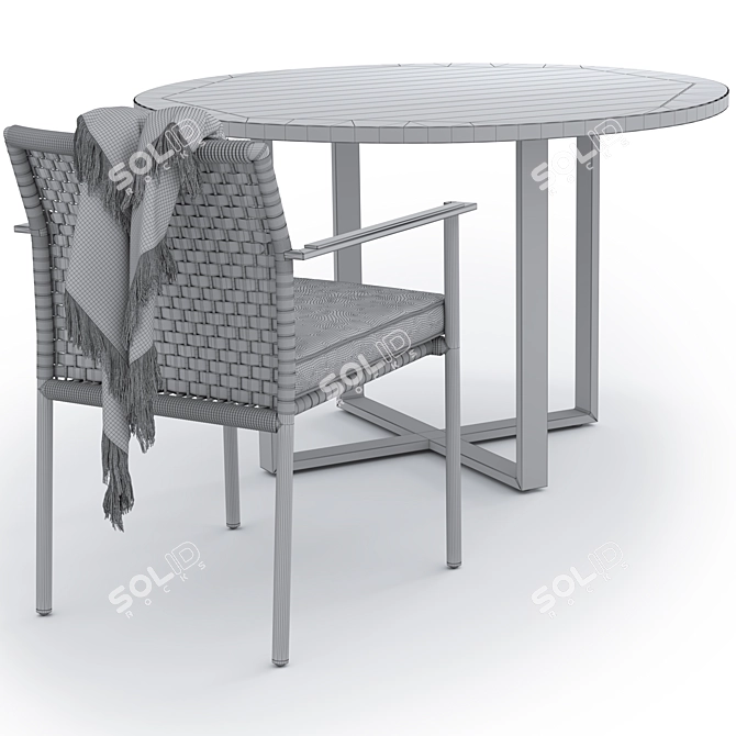 Elegant Durban and Robin Furniture Set 3D model image 5